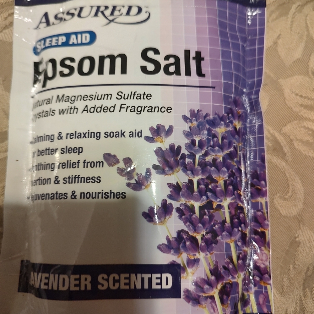 🪻💜🪻Dreamy Lavender Infused Epsom Salt Bath Soak Aid Enhancer - Set of 3 - Picture 6 of 13